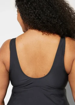 Femme bonprix Robes De Bain|Maillots De Bain Gainants|Robe de bain sculptante, maintien modéré, col V