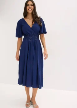 Femme bonprix Mode Festive|Robes|Robe de cocktail avec applications de dentelle