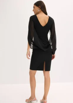 bonprix Robe de cocktail avec manches en mousseline|Femme Mode Festive|Robes