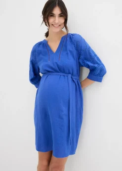 bonprix Robe de grossesse en gaze 100% coton|Femme Femme Enceinte