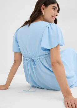 Femme bonprix Femme Enceinte|Robe de grossesse et d'allaitement avec patte de boutonnage