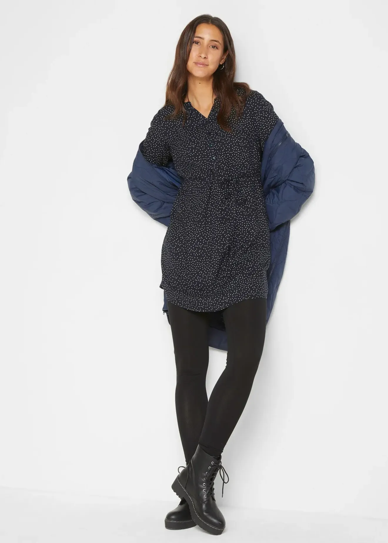 Femme bonprix Femme Enceinte|Robe de grossesse et d’allaitement en viscose fluide