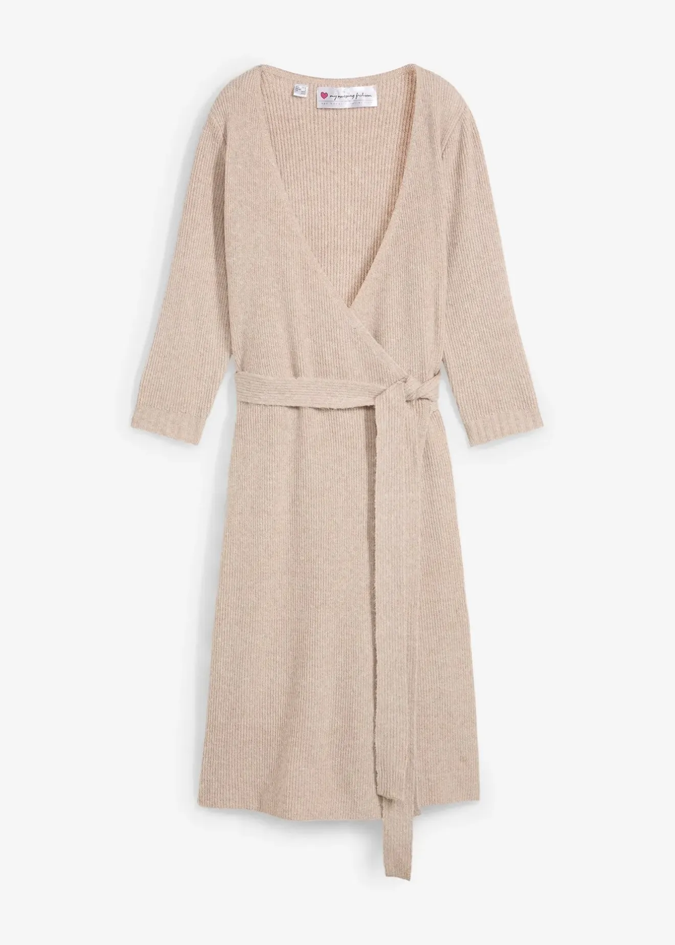 bonprix Robe de grossesse/d’allaitement en maille ultra douce à manches 3/4|Femme Femme Enceinte