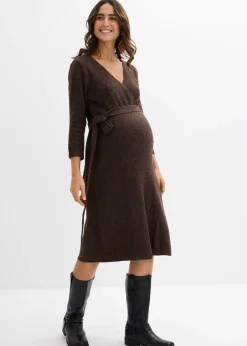Femme bonprix Femme Enceinte|Robe de grossesse/d’allaitement en maille ultra douce à manches 3/4