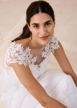Femme bonprix Robes|Robe de mariée en tulle délicat et dentelle