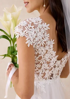 Femme bonprix Robes|Robe de mariée en tulle délicat et dentelle