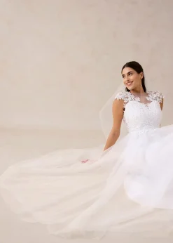 Femme bonprix Robes|Robe de mariée en tulle délicat et dentelle