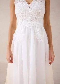 Femme bonprix Robes|Tailles Petite|Robe de mariée en tulle et dentelle