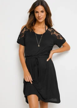 Femme bonprix Vêtements De Plage|Robe de plage transparente en viscose