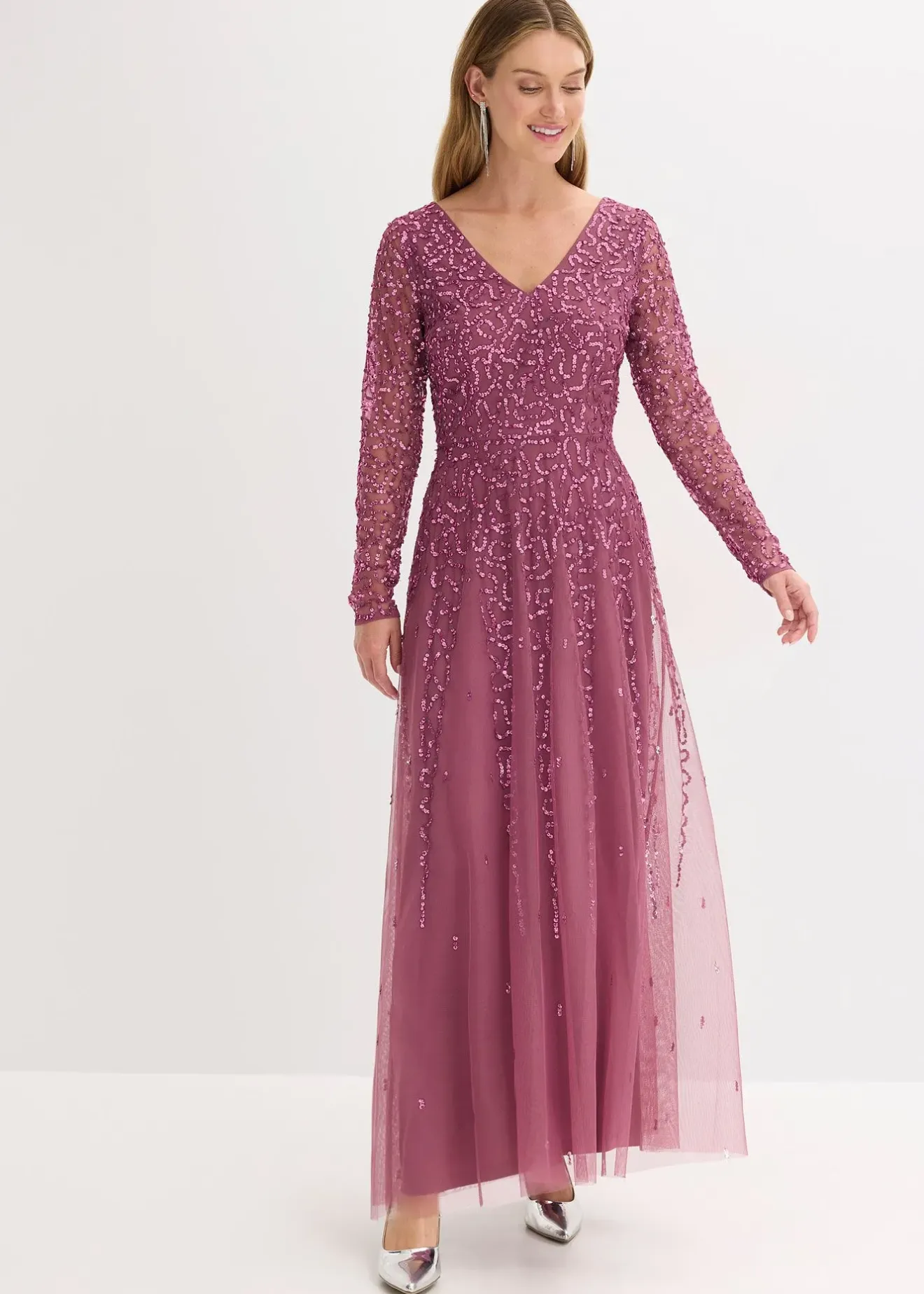 bonprix Robe de soirée à sequins|Femme Mode Festive|Robes