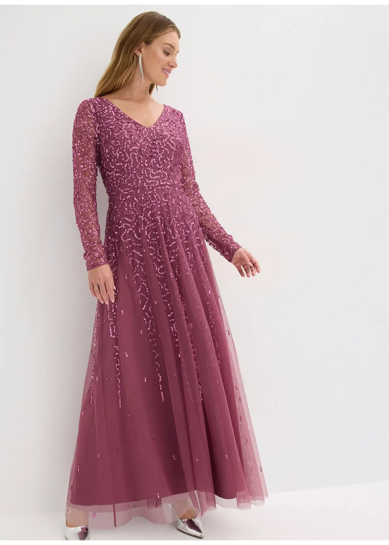 bonprix Robe de soirée à sequins|Femme Mode Festive|Robes