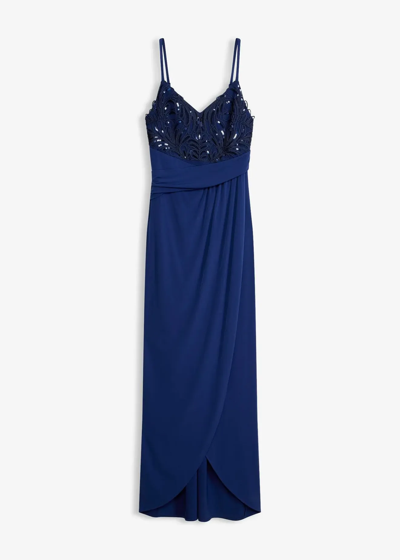 Femme bonprix Mode Festive|Robe de soirée avec dentelle et sequins brodés