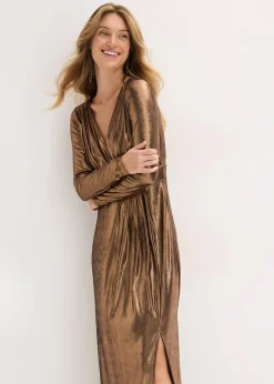 bonprix Robe de soirée en jersey fin et brillant|Femme Mode Festive|Robes