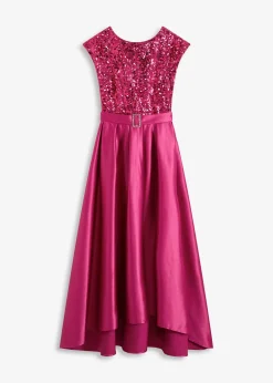 Femme bonprix Tailles Petite|Robe de soirée en satin brillant et sequins