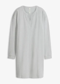 bonprix Robe d’intérieur en douce maille côtelée|Femme Homewear|Lingerie Nuit