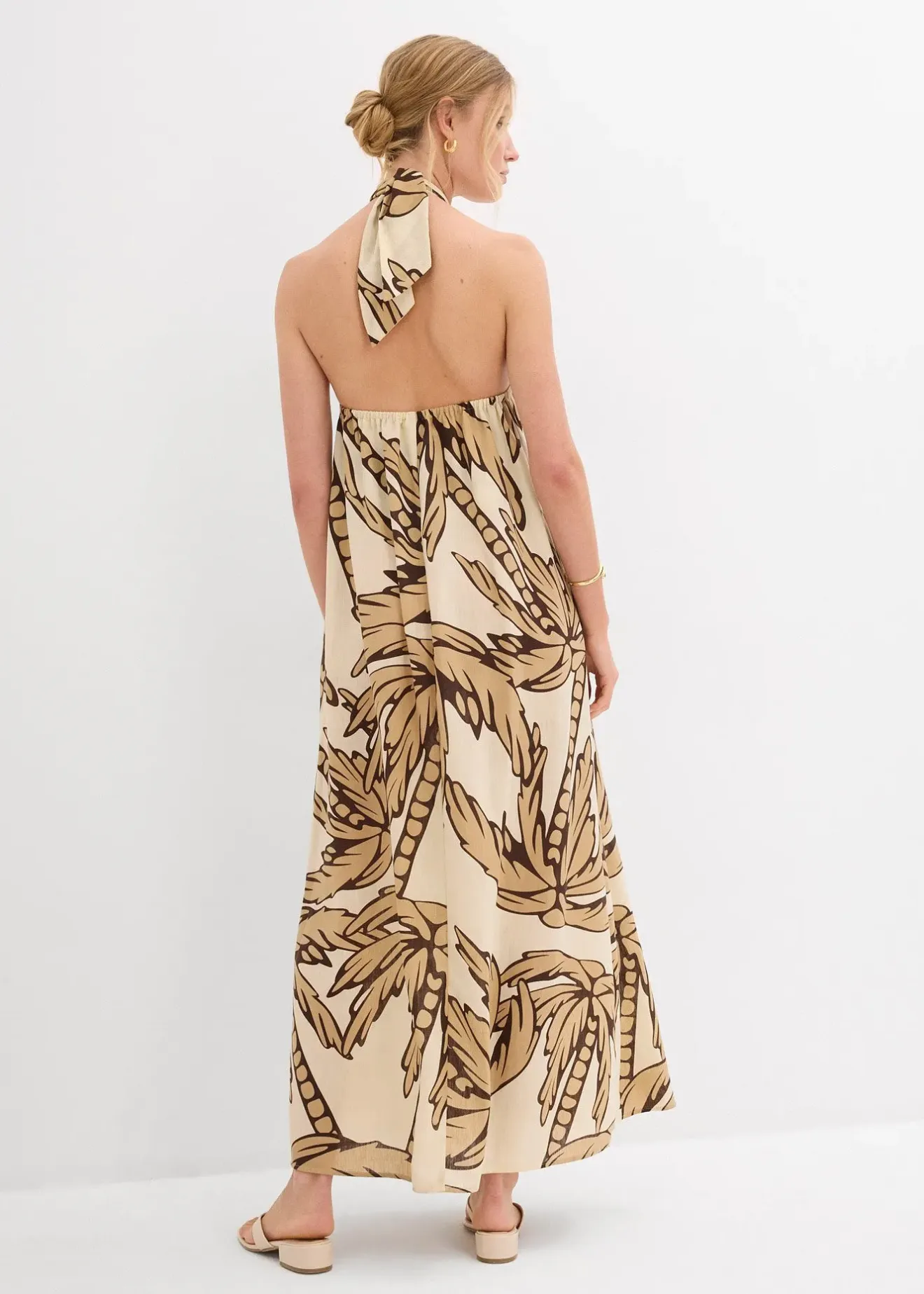 bonprix Robe dos nu, coupe évasée|Femme Robes