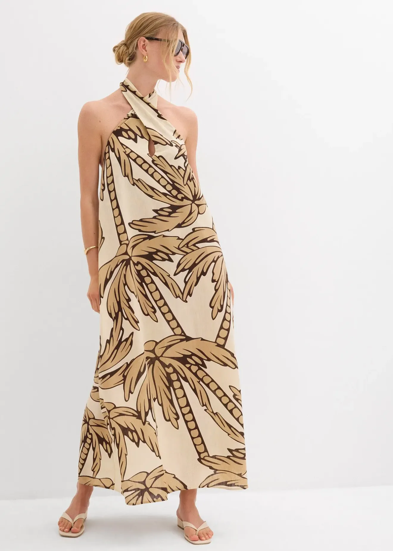 bonprix Robe dos nu, coupe évasée|Femme Robes