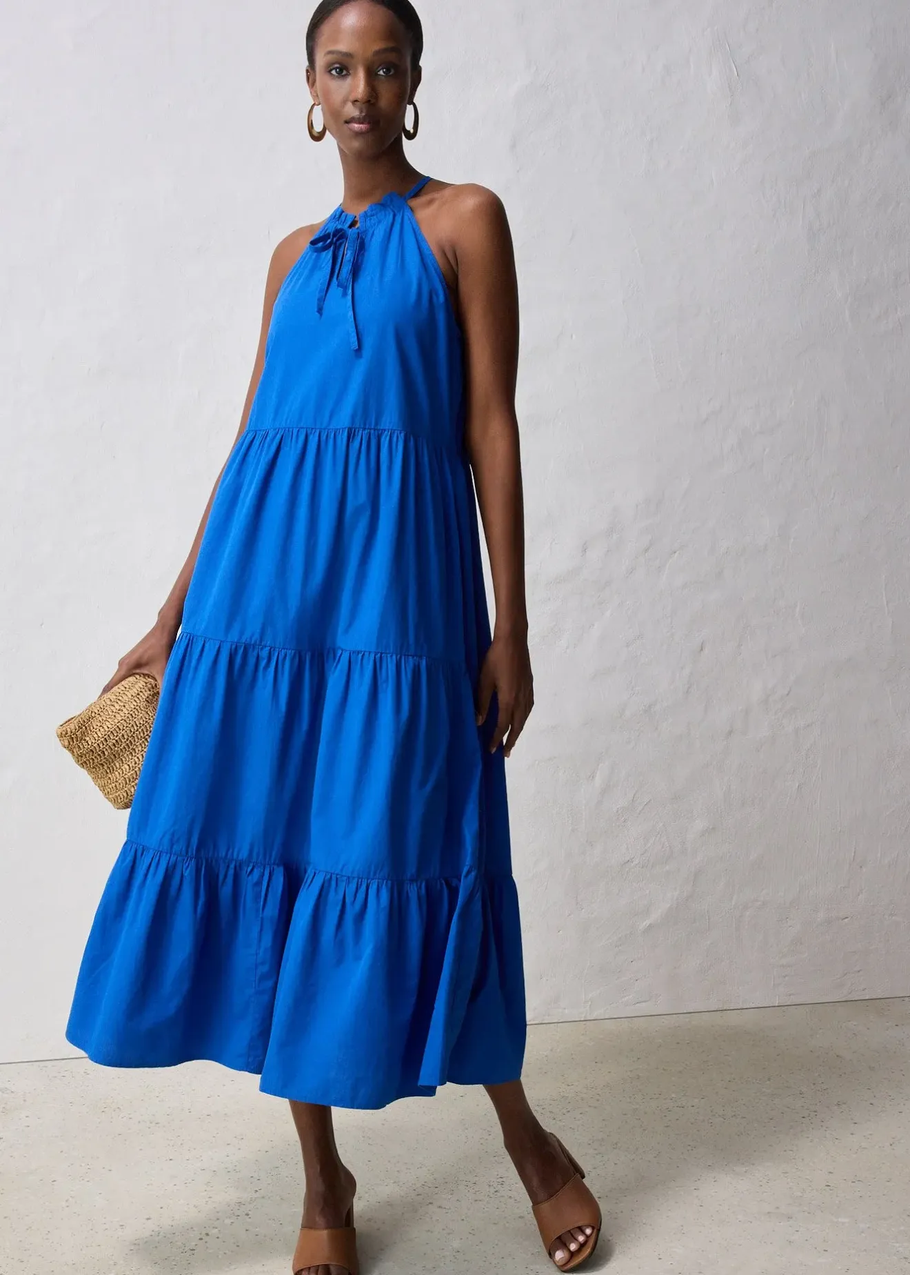 bonprix Robe en coton et soie|Femme Premium|Robes