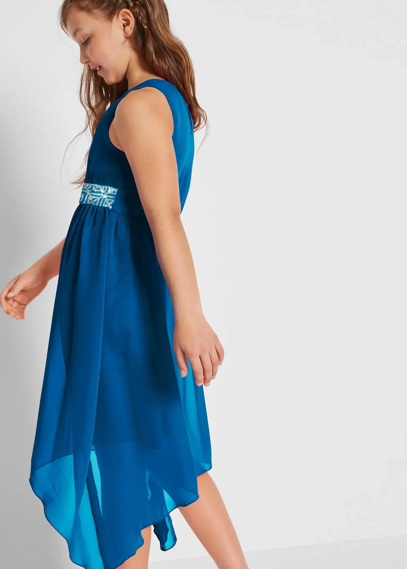 bonprix Robe en crêpe à sequins|Enfant Vêtements Enfant|Filles 9-16 Ans·Robes & Combinaisons