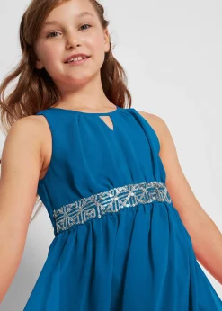 bonprix Robe en crêpe à sequins|Enfant Vêtements Enfant|Filles 9-16 Ans·Robes & Combinaisons