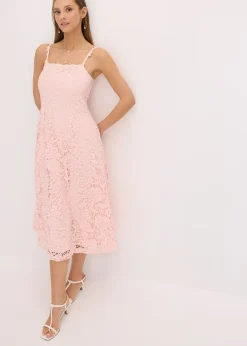 Femme bonprix Mode Festive|Robe en dentelle à bretelles