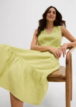 Femme bonprix Robes|Robe en gaze de coton