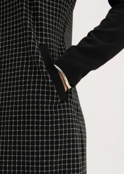 bonprix Robe en jacquard à col contrastant|Femme Robes