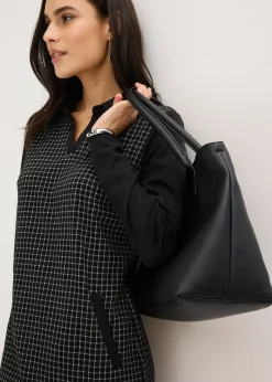 bonprix Robe en jacquard à col contrastant|Femme Robes