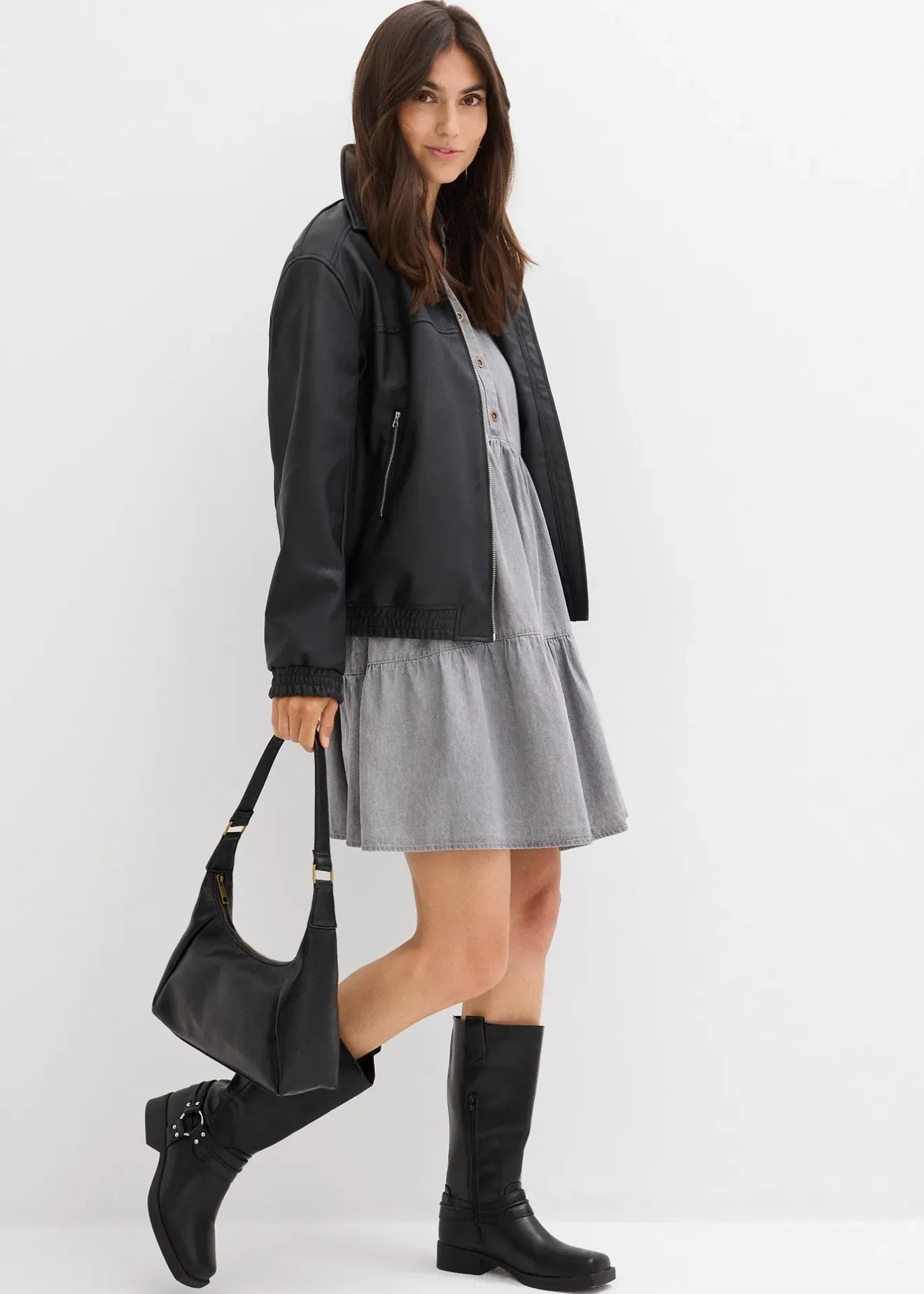 bonprix Robe en jean|Femme Robes