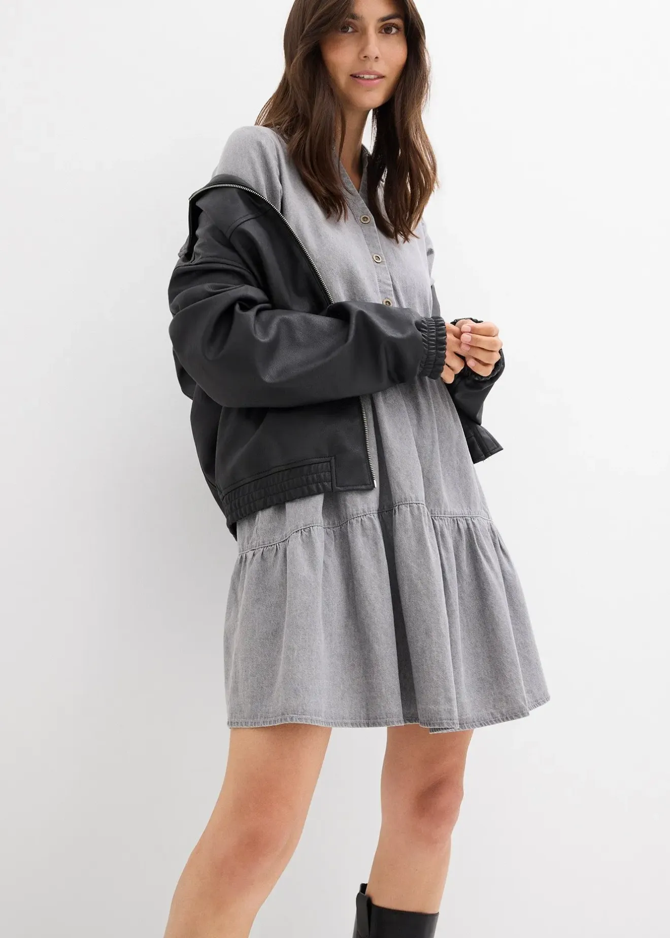 bonprix Robe en jean|Femme Robes