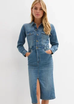 Femme bonprix Tailles Petite|Robes|Robe en jean