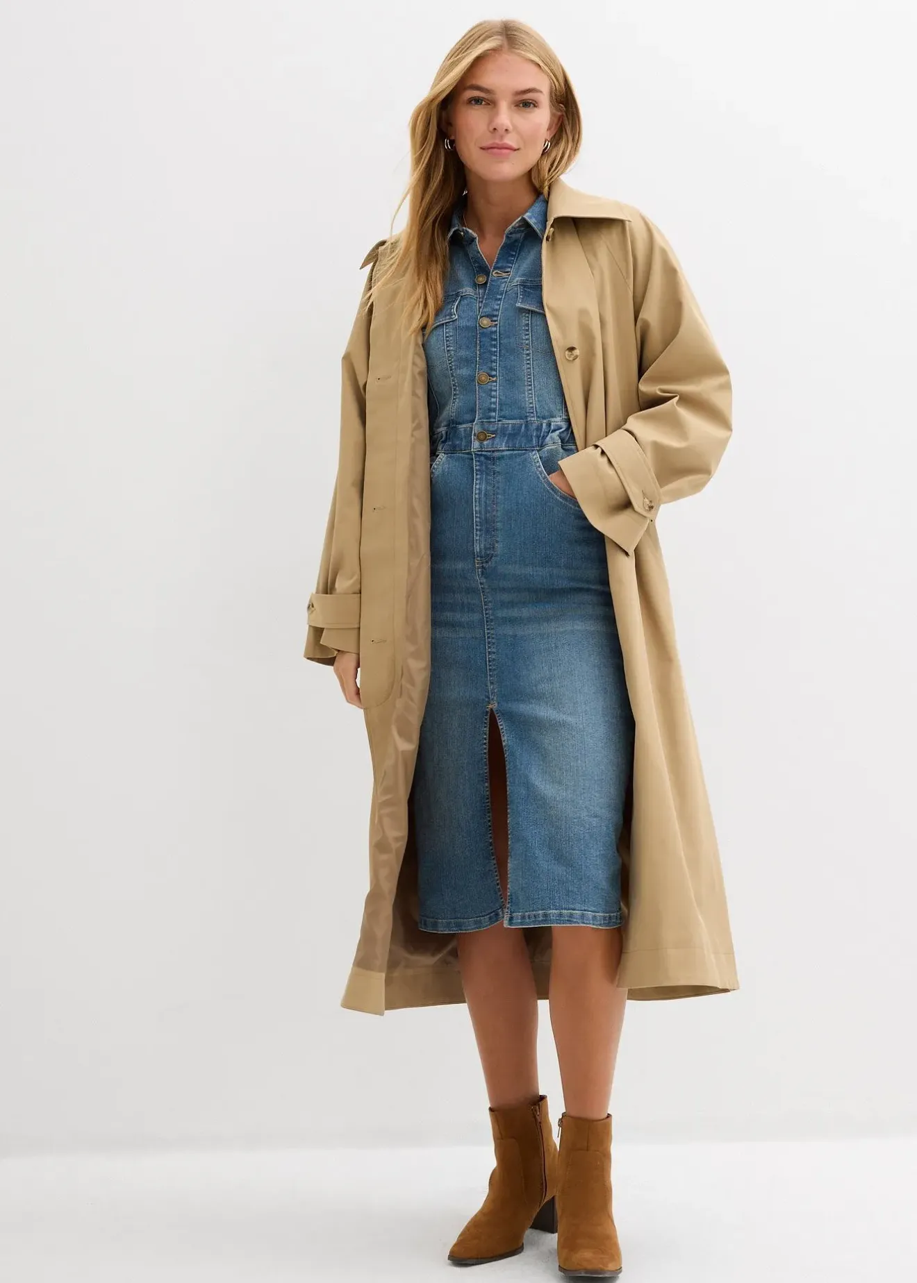 Femme bonprix Tailles Petite|Robes|Robe en jean