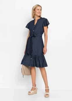 Femme bonprix Robes|Robe en jean 100% coton