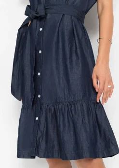 Femme bonprix Robes|Robe en jean 100% coton