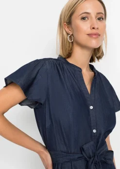 Femme bonprix Robes|Robe en jean 100% coton