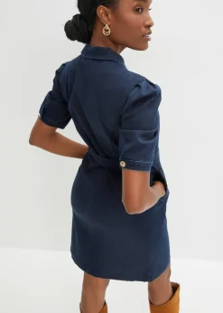 bonprix Robe en jean avec fermeture zippée|Femme Robes