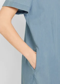 bonprix Robe en jean, manches courtes|Femme Robes