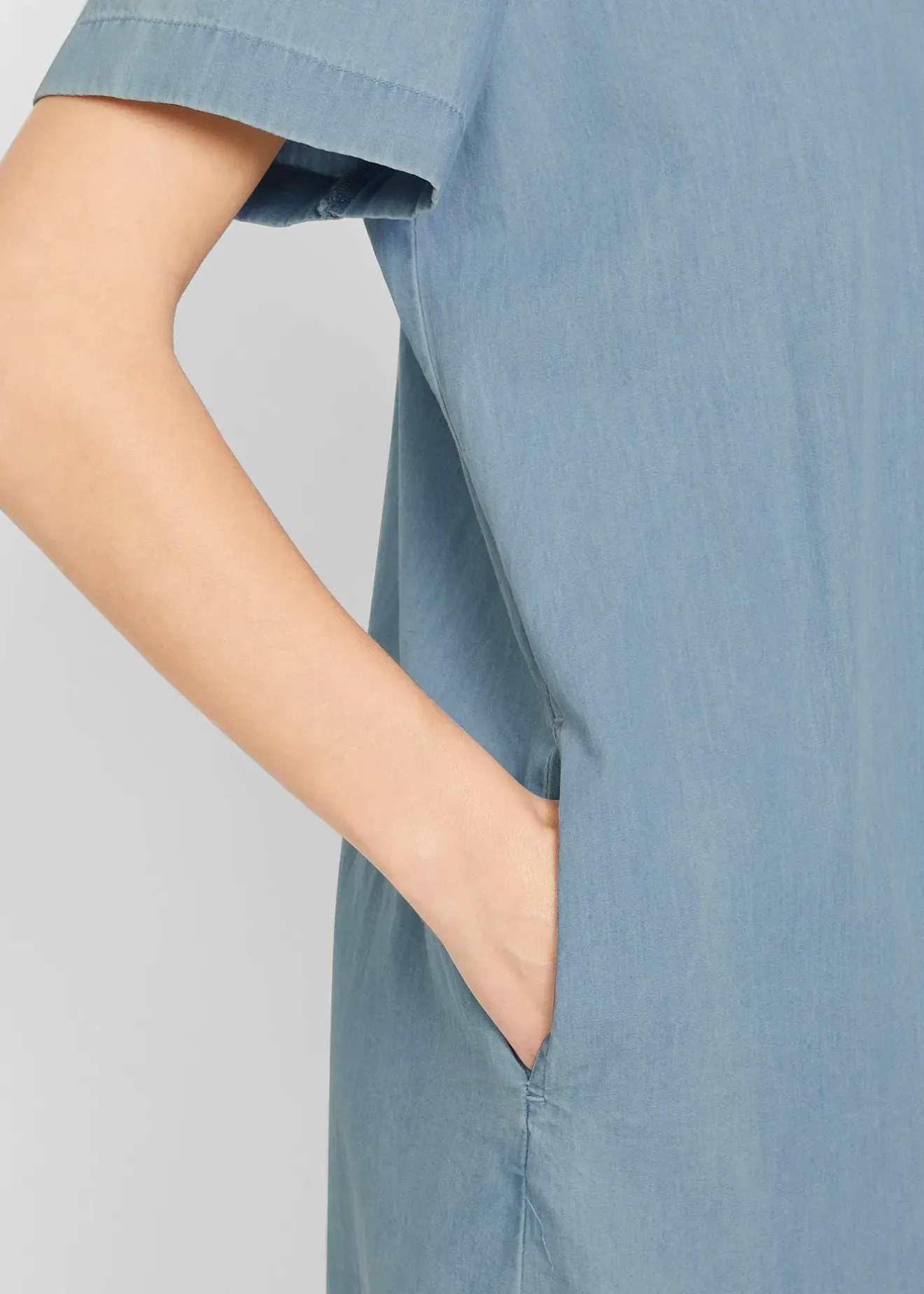 bonprix Robe en jean, manches courtes|Femme Robes