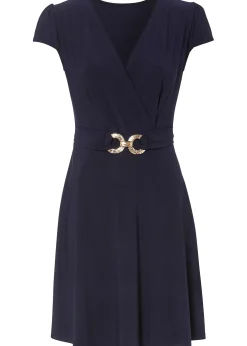 Femme bonprix Tailles Petite|Robe en jersey à boucle décorative