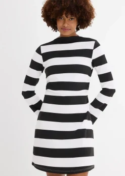 Femme bonprix Robes|Robe en jersey à col montant