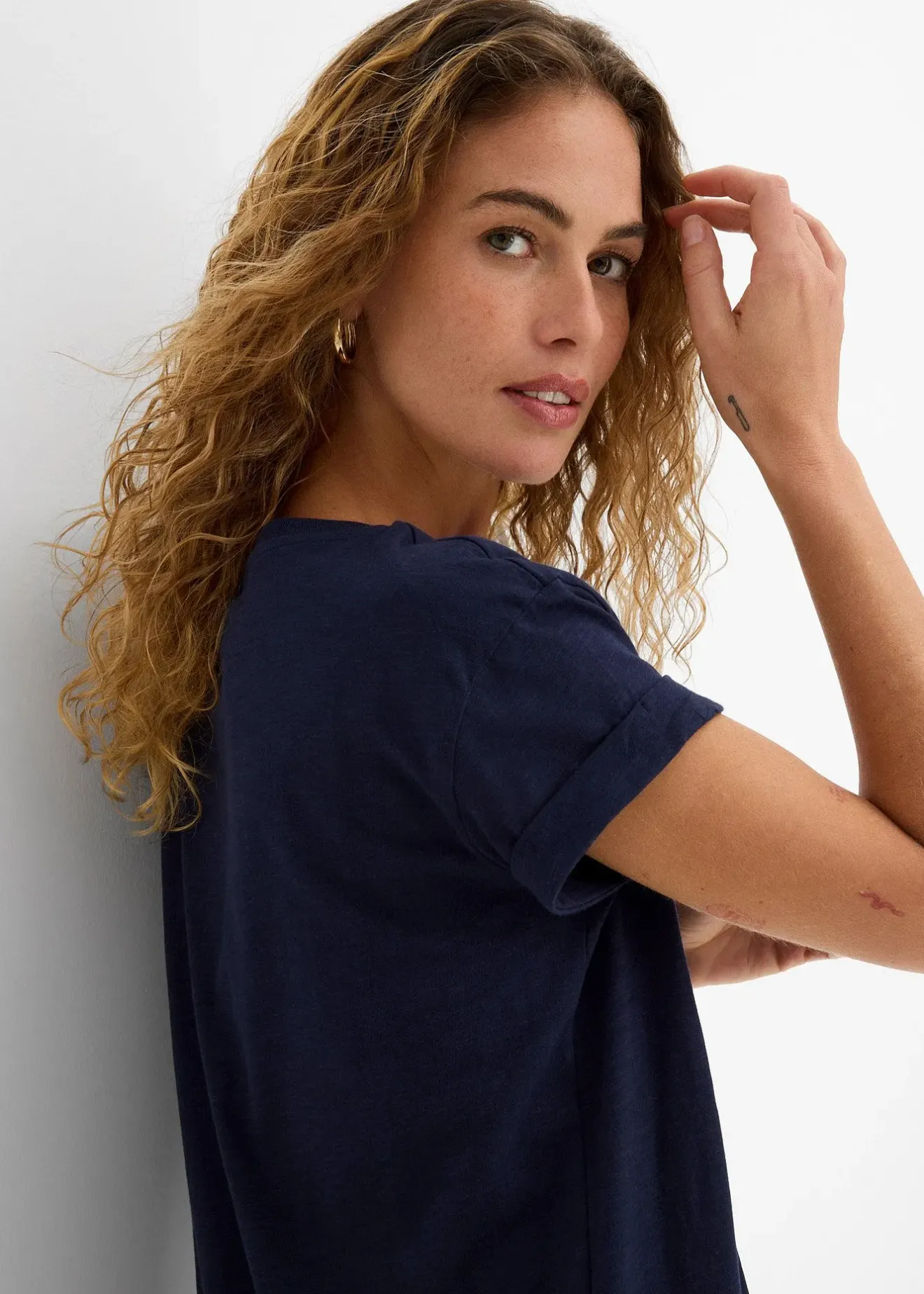 Femme bonprix Basiques|Robes|Robe en jersey 100% coton