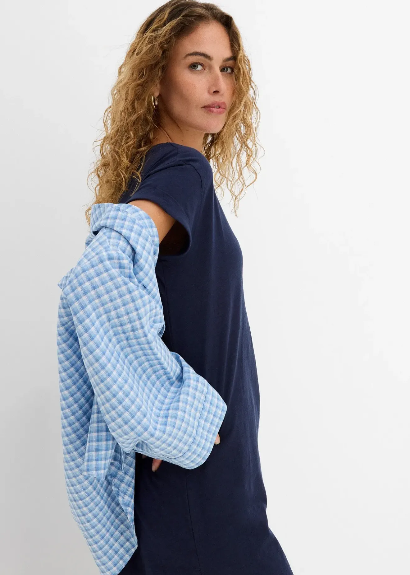 Femme bonprix Basiques|Robes|Robe en jersey 100% coton