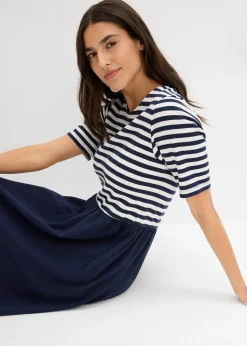 bonprix Robe en jersey 100% coton|Femme Robes