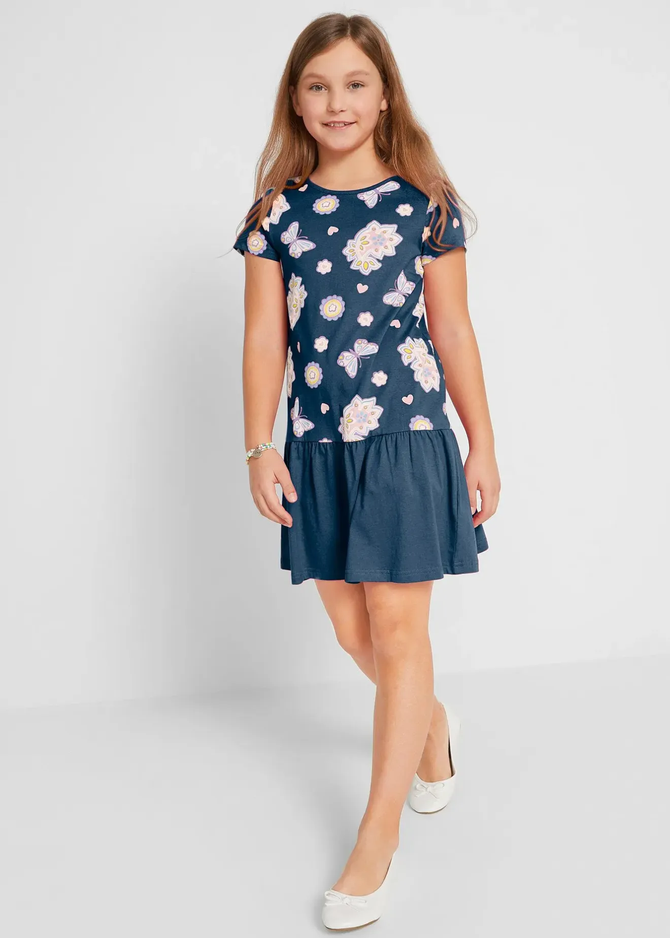 bonprix Robe en jersey 100% coton|Enfant Vêtements Enfant|Filles 9-16 Ans·Robes & Combinaisons