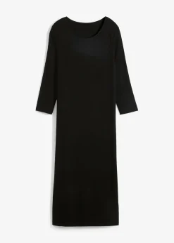 bonprix Robe en jersey à manches 3/4|Femme Basiques|Robes