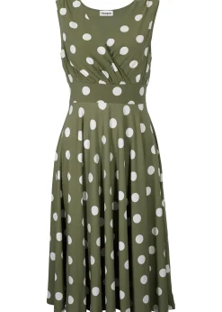 Femme bonprix Tailles Petite|Robe en jersey à pois