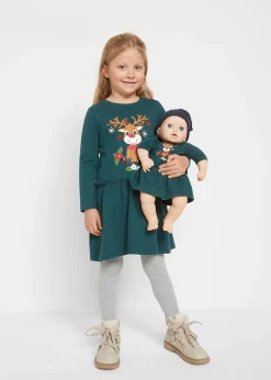 Enfant bonprix Vêtements Enfant|Filles 2-8 Ans·Robes & Jupes|Robe en jersey + robe de poupée 100% coton (ens. 2 pces)