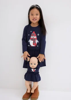 bonprix Robe en jersey + robe de poupée 100% coton (ens. 2 pces)|Enfant Vêtements Enfant|Filles 2-8 Ans·Robes & Jupes