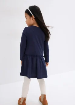 bonprix Robe en jersey + robe de poupée 100% coton (ens. 2 pces)|Enfant Vêtements Enfant|Filles 2-8 Ans·Robes & Jupes