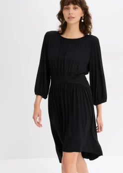 bonprix Robe en jersey avec fronces|Femme Robes